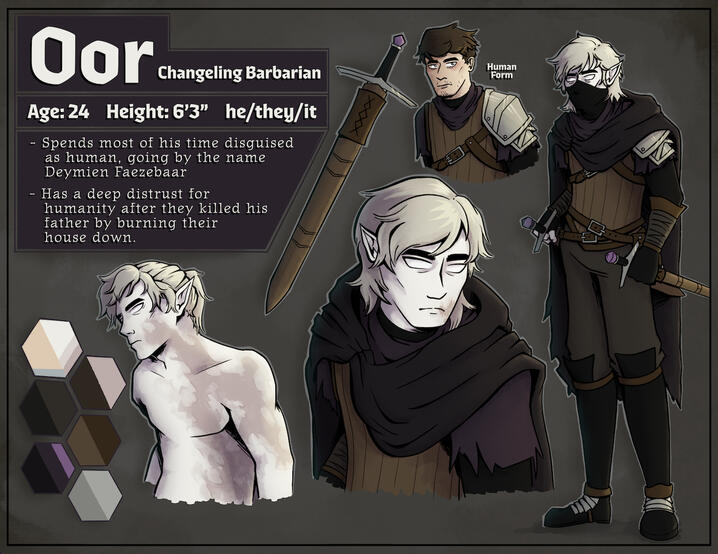 Oor Character Sheet